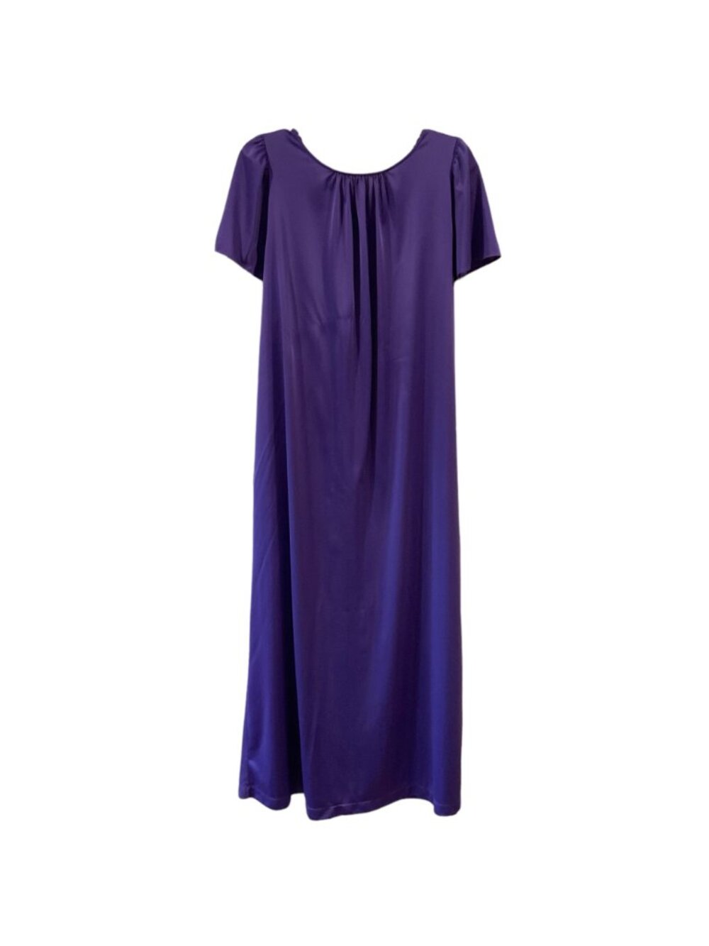 Shadowline Nightgown Chemise Womens Size Medium Purple V-Neck Cap Sleeve Gown - Picture 3 of 7